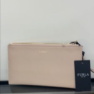 NWT Furla Wristlet (Beige)